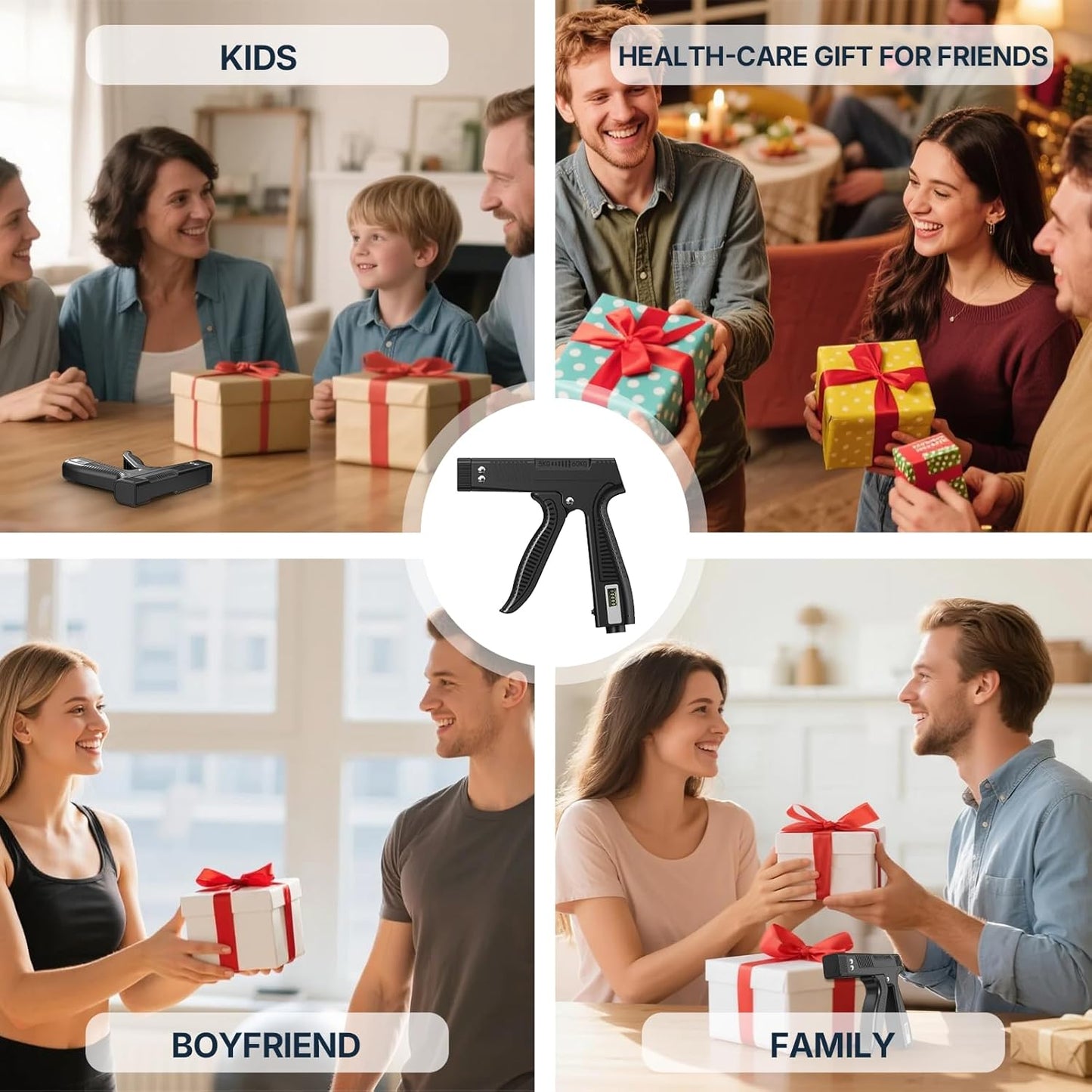 Grip Strength Trainer with Finger Exerciser, Digital Counter Adjustable Hand Grip Strengthener for Strength Training, Recovery and Muscle Building